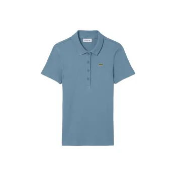 LACOSTE Ribbed Polo Top