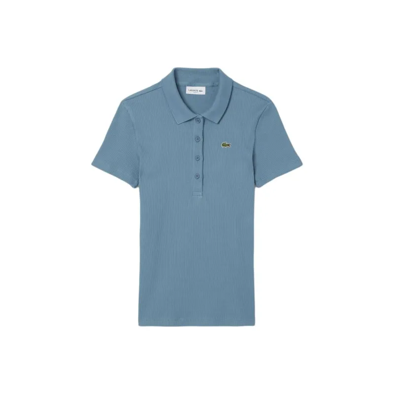 LACOSTE Ribbed Polo Top-0