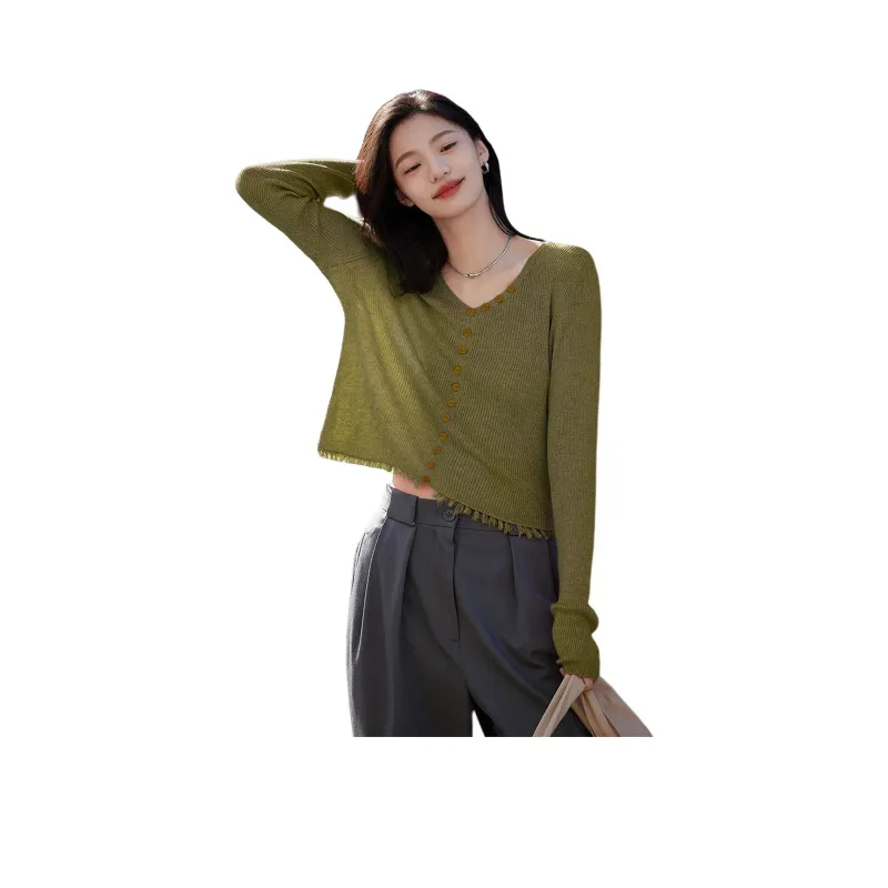 Demana Knitwear Women's Withered Grass Green-0