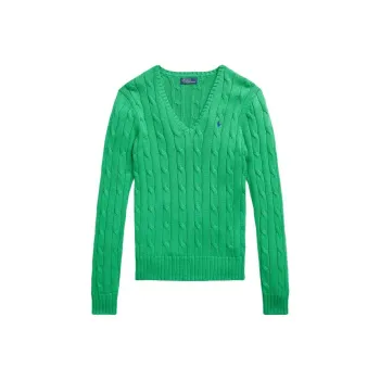 Polo Ralph Lauren FW23 Knitwear Women's Preppy Green