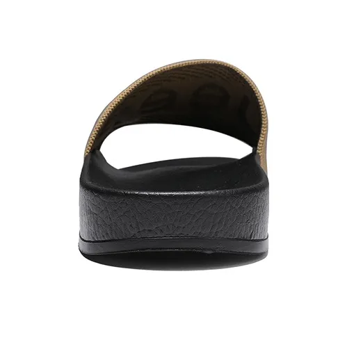 Jeep Rubber Sole Quiet, Slip Resistant, Odor Resistant Slide Slippers Men's Khaki-3