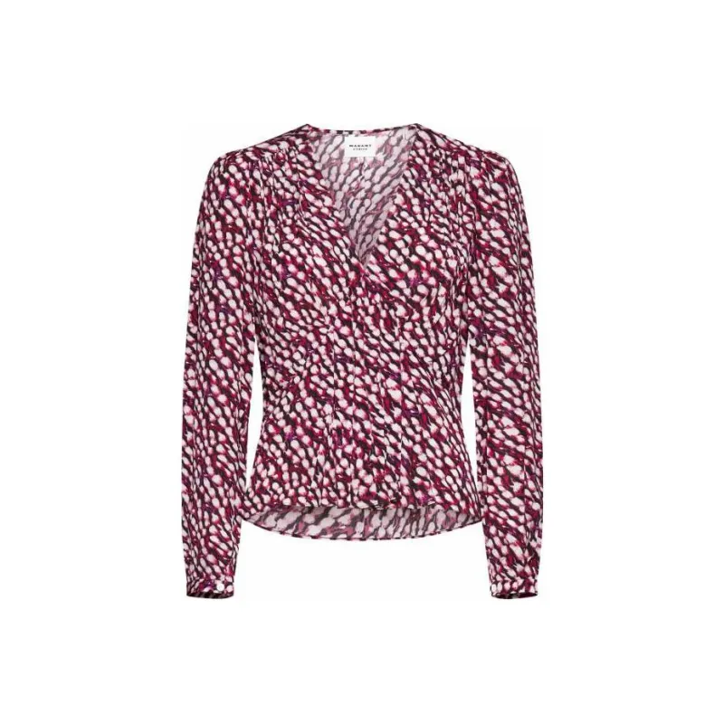 ISABEL MARANT ETOILE Graphic Printed V Neck Shirt-0