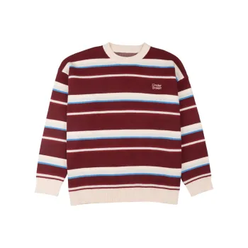 UDBK Knitwear Unisex Red Clash Blue Stripes