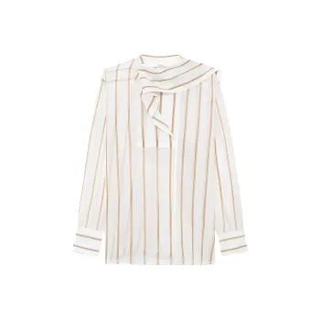 TOTEME Asymmetric Striped Shirt