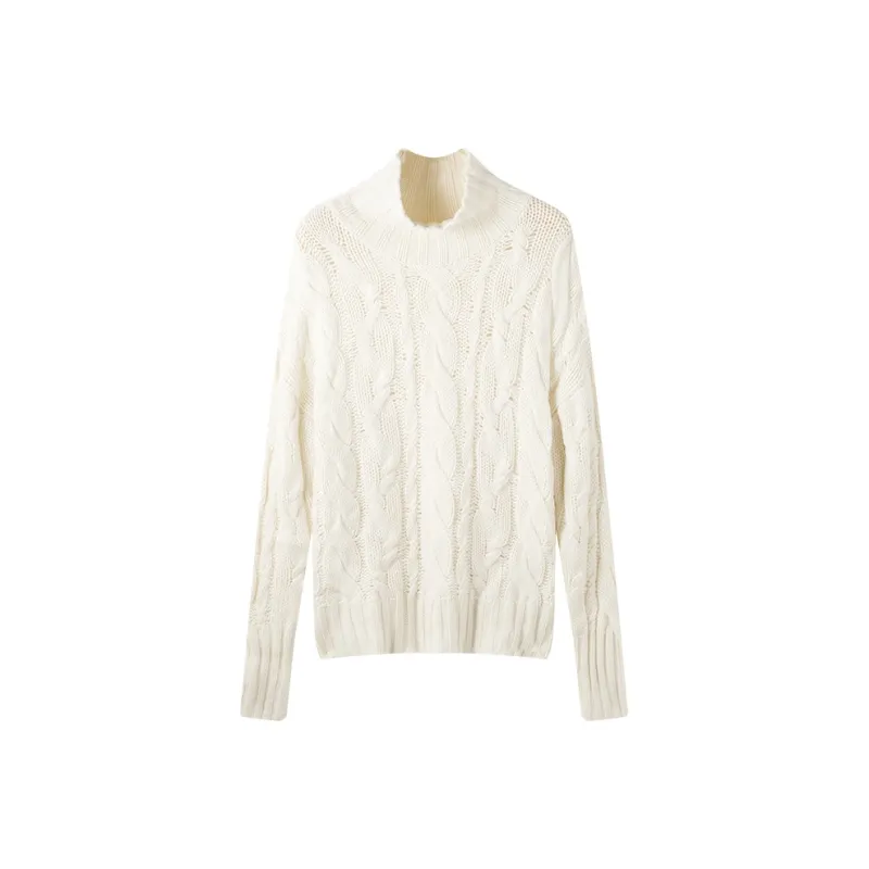 SPRING BAMBOO Cashmere Sweater Women's Hurt White-0