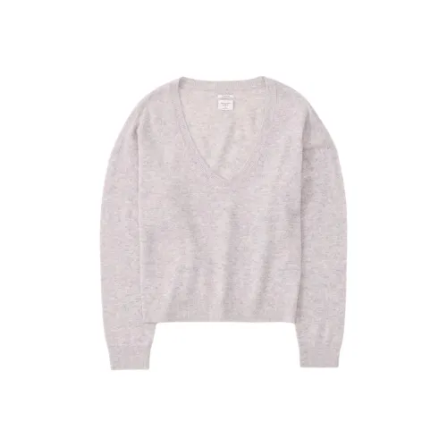Abercrombie＆Fitch Cashmere Sweater Women's Light Gray
