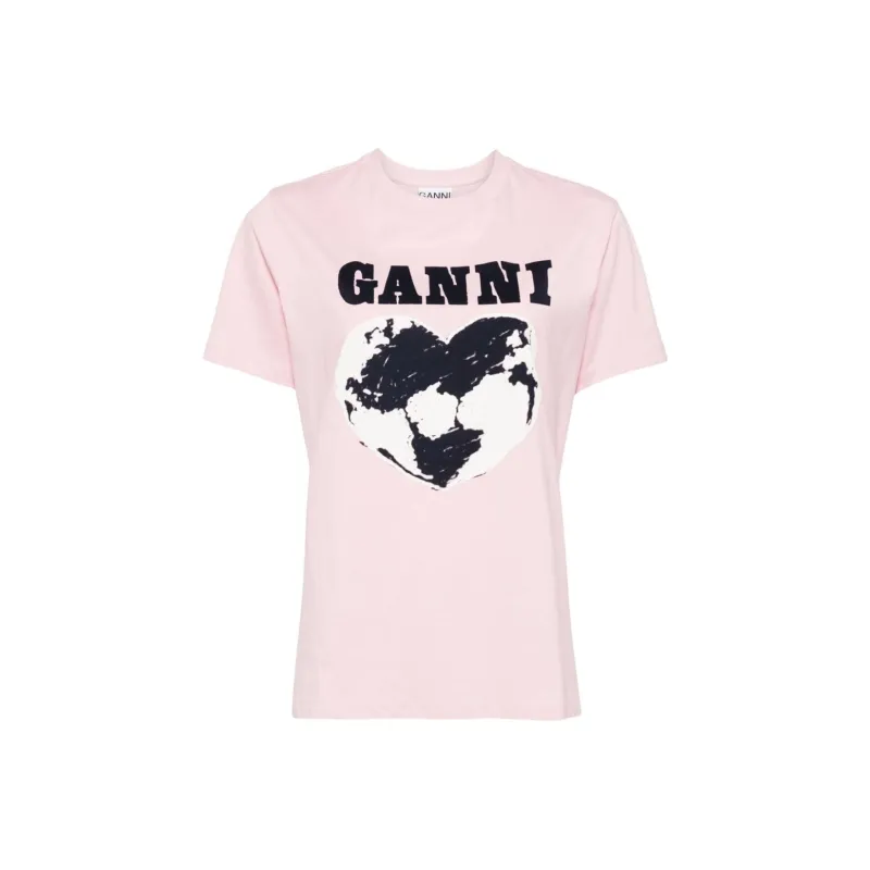 GANNI T-Shirts Women's Pink-0