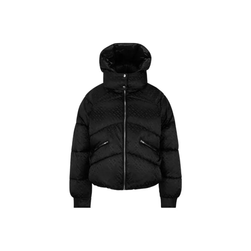 HUGO BOSS Monogram-Jacquard Zipped Puffer Jacket-0