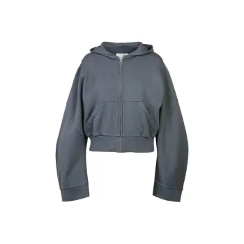 MM6 Maison Margiela Unbrushed Sweat Jacket 'Dark Grey'