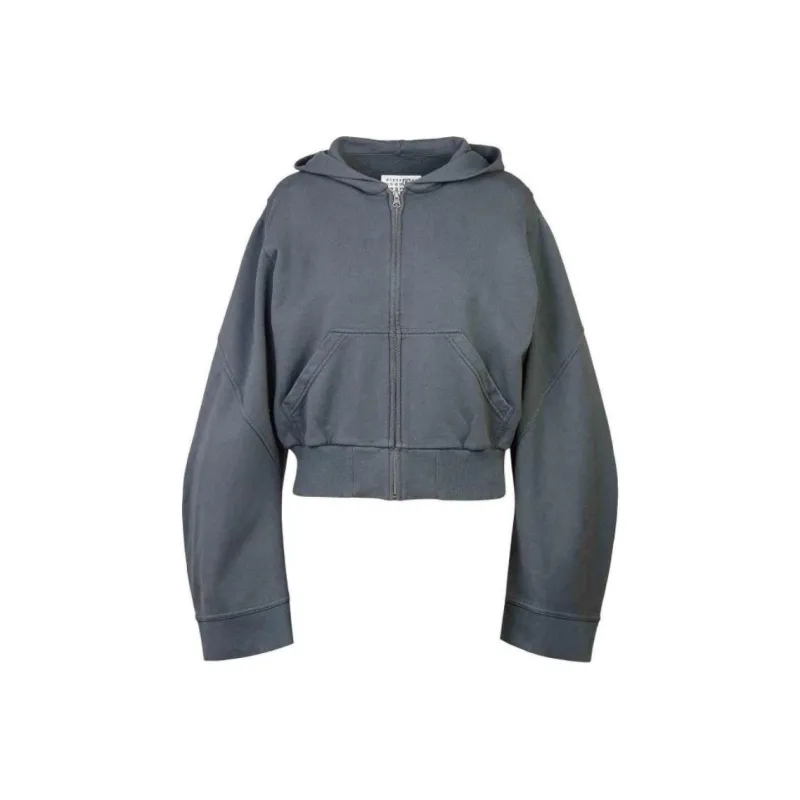 MM6 Maison Margiela Unbrushed Sweat Jacket 'Dark Grey'-0