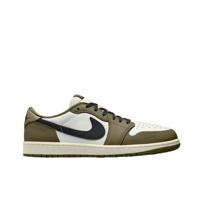 Jordan Air Jordan 1 Anti Slip Wear Resistant Low Top Vintage Basketball Shoes Men's Green-1