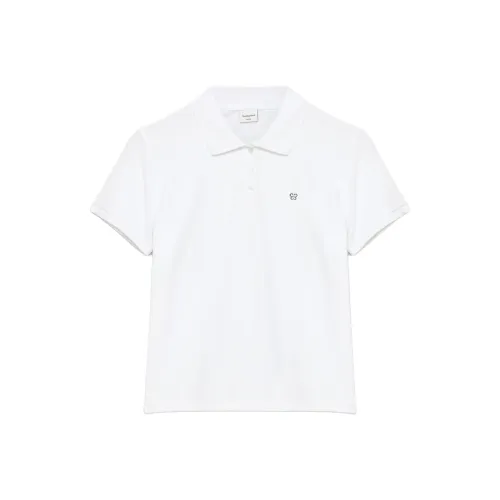ARITZIA Sunday Best Castella Polo T-Shirt Polo Shirt Women's BRIGHT WHITE/Bright White