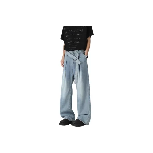MGXEK Jeans Unisex Blue