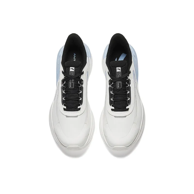 CHAOJIANTA Anti Slip Wear Resistant Low Top Casual Running Shoes Men's White Blue-2