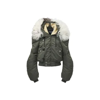 Alexander McQueen Shearling trim Bomber Jacket
