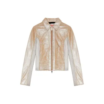DIESEL L-Tafy Panelled Cropped Jacket