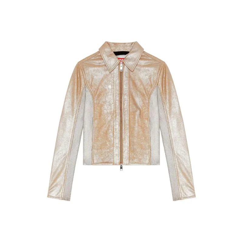 DIESEL L-Tafy Panelled Cropped Jacket-0