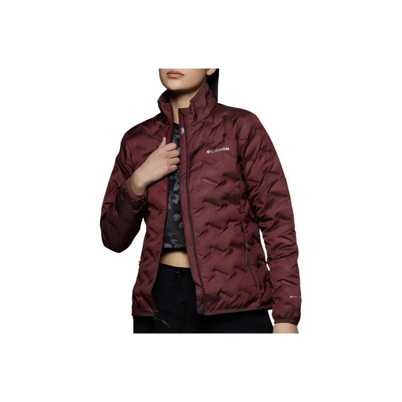 Columbia Maroon Delta Ridge Down Jacket Jackets Coats Women's Marlbeke Color-0