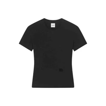 NANUSHKA Logo embroidered Cropped T shirt