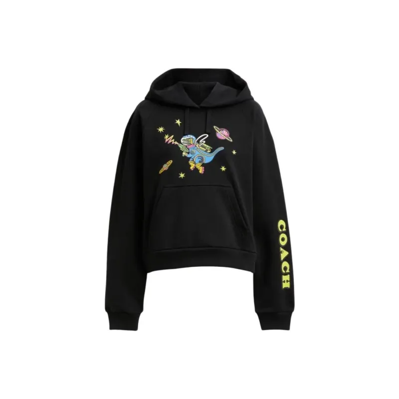 COACH Cosmic Coach FW24 Sweatshirt Women's Black-0