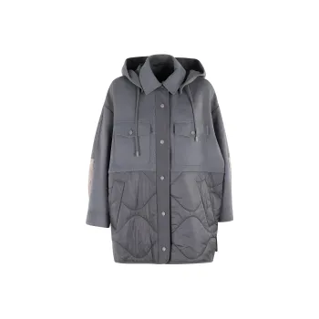 WEEKEND MaxMara Button Up Drawstring Coat