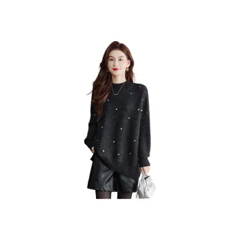 Korean Style Knitwear Women's Black