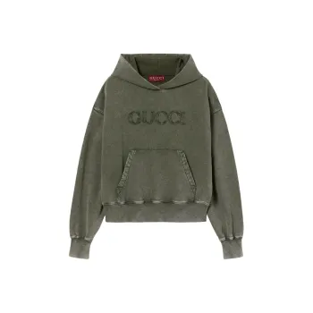 GUCCI FW24 Sweatshirt Women's Dark Green