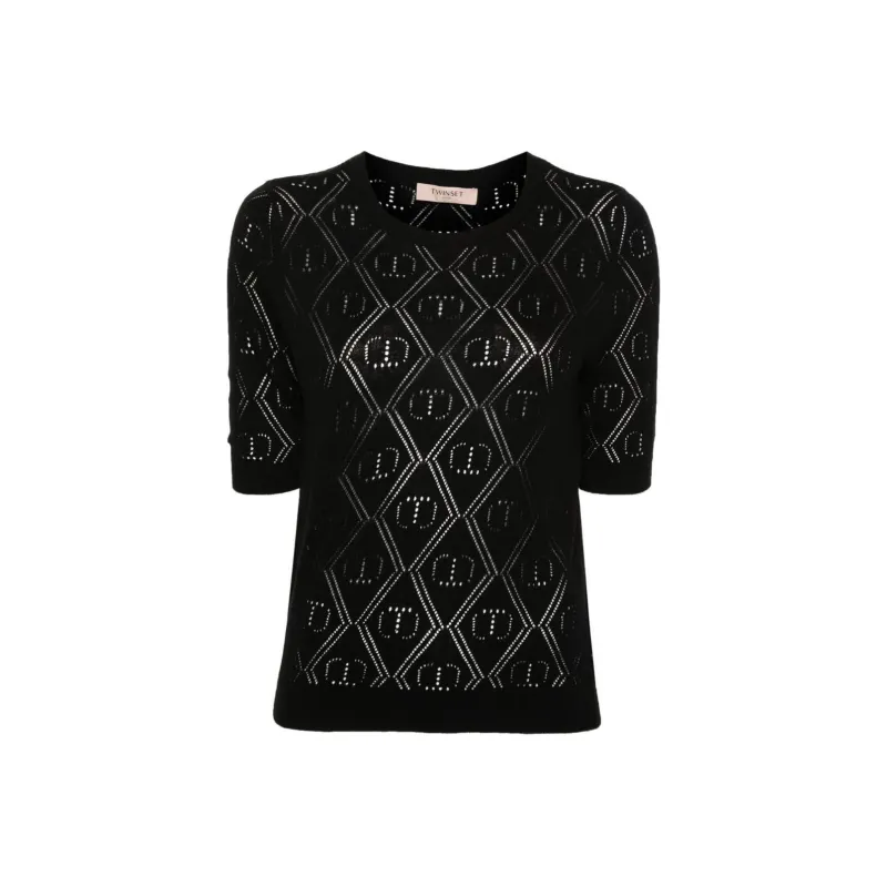 TWINSET MILANO SS24 Knitwear Women's Black-0