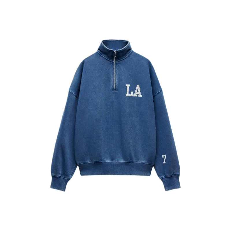 ZARA Sweatshirts Women's Blue-0