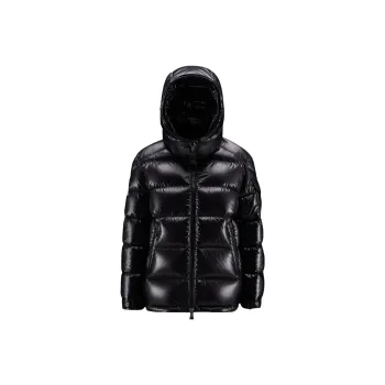 Moncler Women's Maire Short Down Jacket Glossy Black
