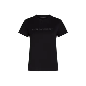 KARL LAGERFELD / Karl Lagerfeld Jeans Glitter Logo T shirt