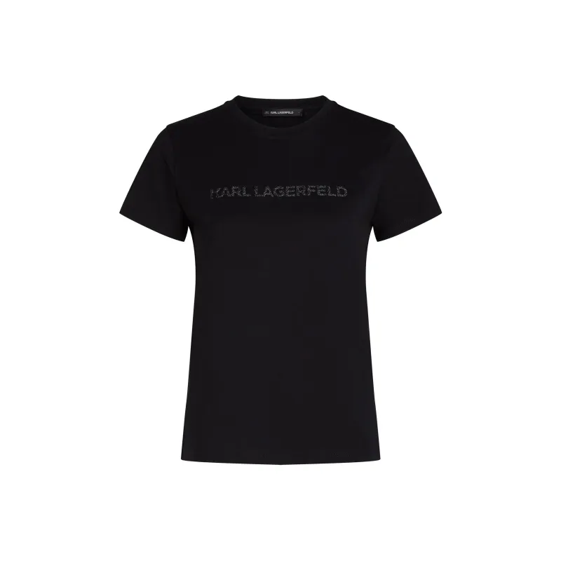 KARL LAGERFELD / Karl Lagerfeld Jeans Glitter Logo T shirt-0