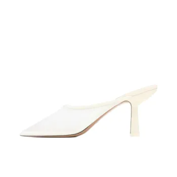 NEOUS Closed Toe Slippers 8cm Women's Cream