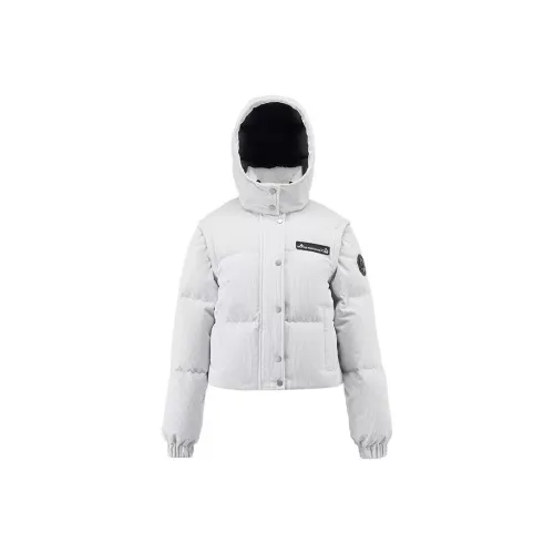Moose Knuckles Moose Knuckles X TUZKI Down Jackets Women's Light Gray