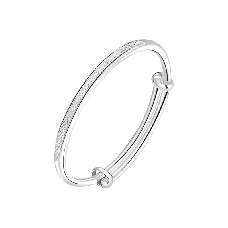 SINO GEM 999 Fine Silver Bangles Women's-0
