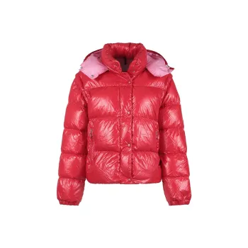 Moncler Down Jackets Women's Red