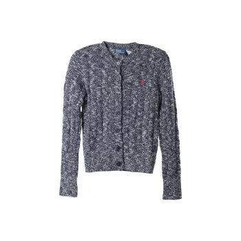 Polo Ralph Lauren Long Sleeve Cardigan Cream/Navy