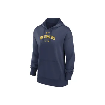 Nike Milwaukee Brewers Authentic Collection Women's Nike Therma Mlb Pullover Hoodie