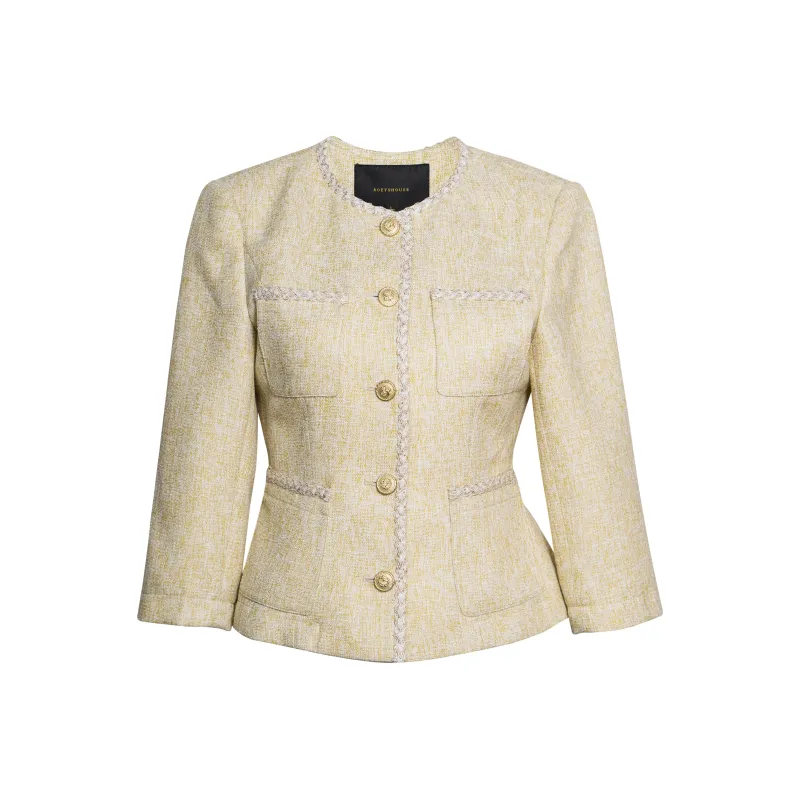 ROEYSHOUSE Jackets Coats Women's Light Yellow-0