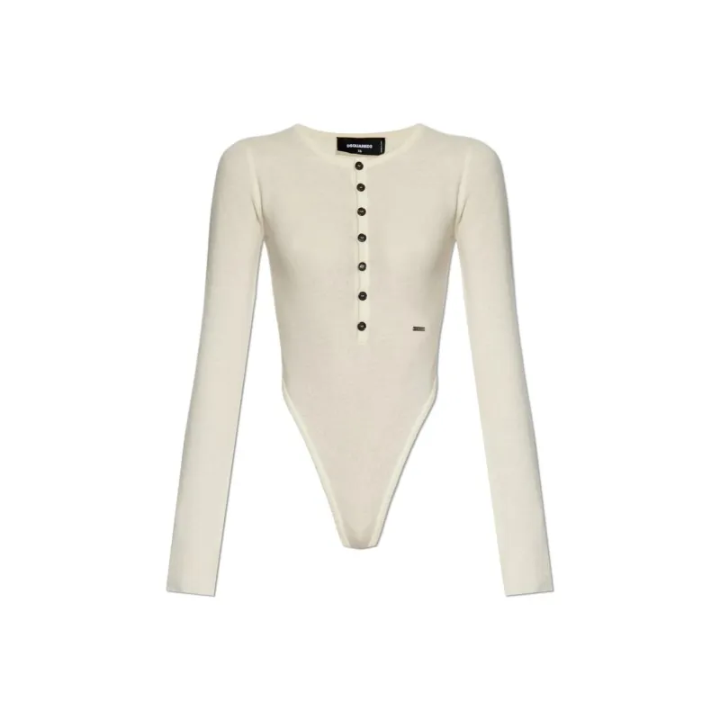 DSQUARED 2 Long Sleeved Knitted Bodysuit-0