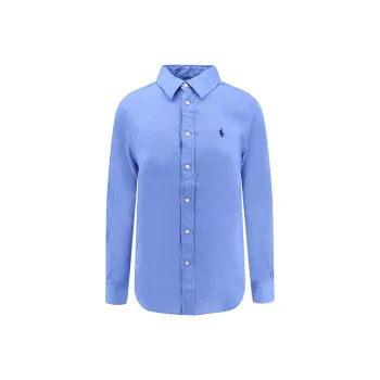 Polo Ralph Lauren Logo Embroidered Curved Hem Polo Shirt