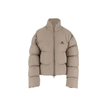 Balenciaga C Shape Puffer Jacket Beige
