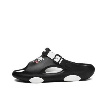 NANJIREN Beach Sandals Men Black/White/Green