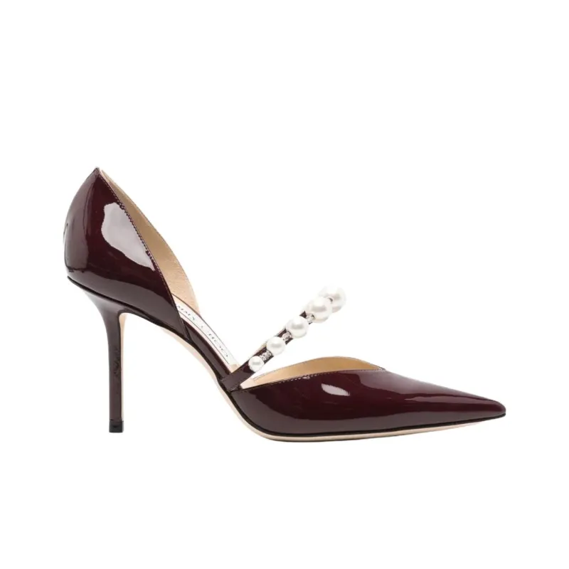Jimmy Choo Slim Heel High Heels Women's Red-1