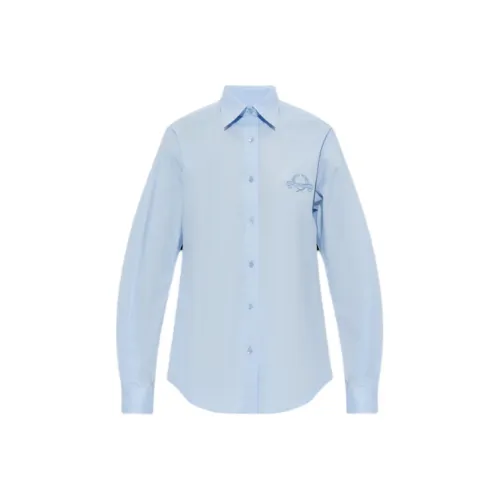 MOSCHINO Logo Embroidered Button Up Shirt