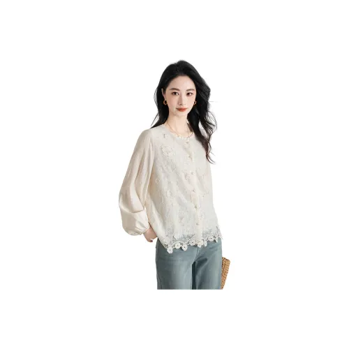 Shavani Shirt Women's Beige Apricot
