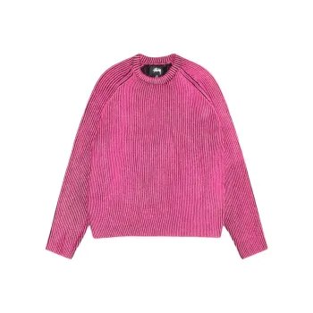 Stussy Contrast Rib Sweater White