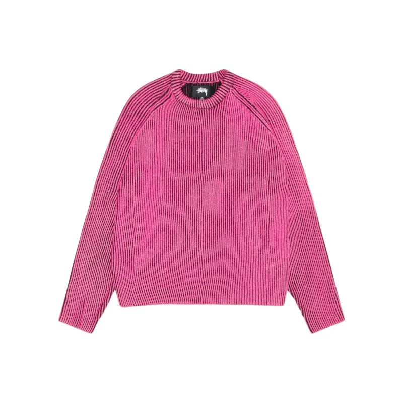 Stussy Contrast Rib Sweater White-0