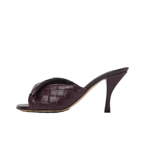 Bottega Veneta Blink Slide Slippers 8cm Women's Dark Red