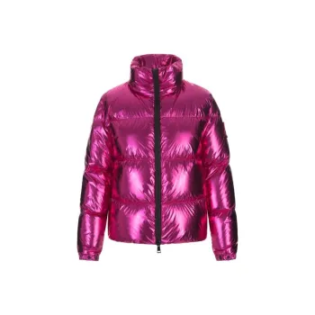 Moncler Down Jacket Coat Women's Dark Pink